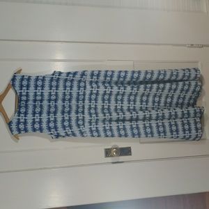 Pendleton Indigo Batik Boardwalk Maxi Dress, 14